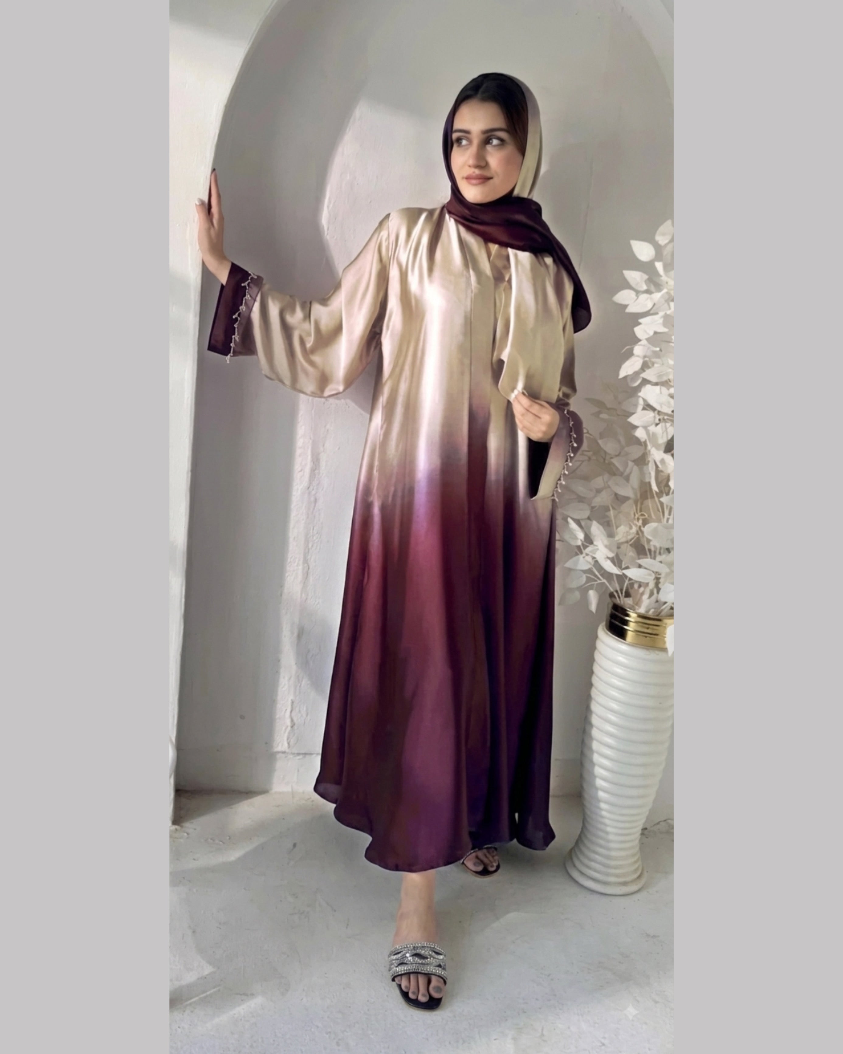 Aura | Printed Unstitched Shamoz silk 3pc