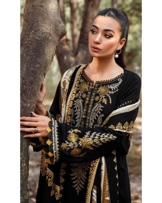 MARIA.B LAWN PREMIUM UNSTITCHED EMB 3PC - City Cloth House