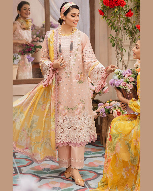 MUSHQ LAWN PREMIUM UNSTITCHED EMB 3PC - City Cloth House