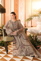 MARIA.B CHIFFON UNSTITCHED EMB D-1 SUIT