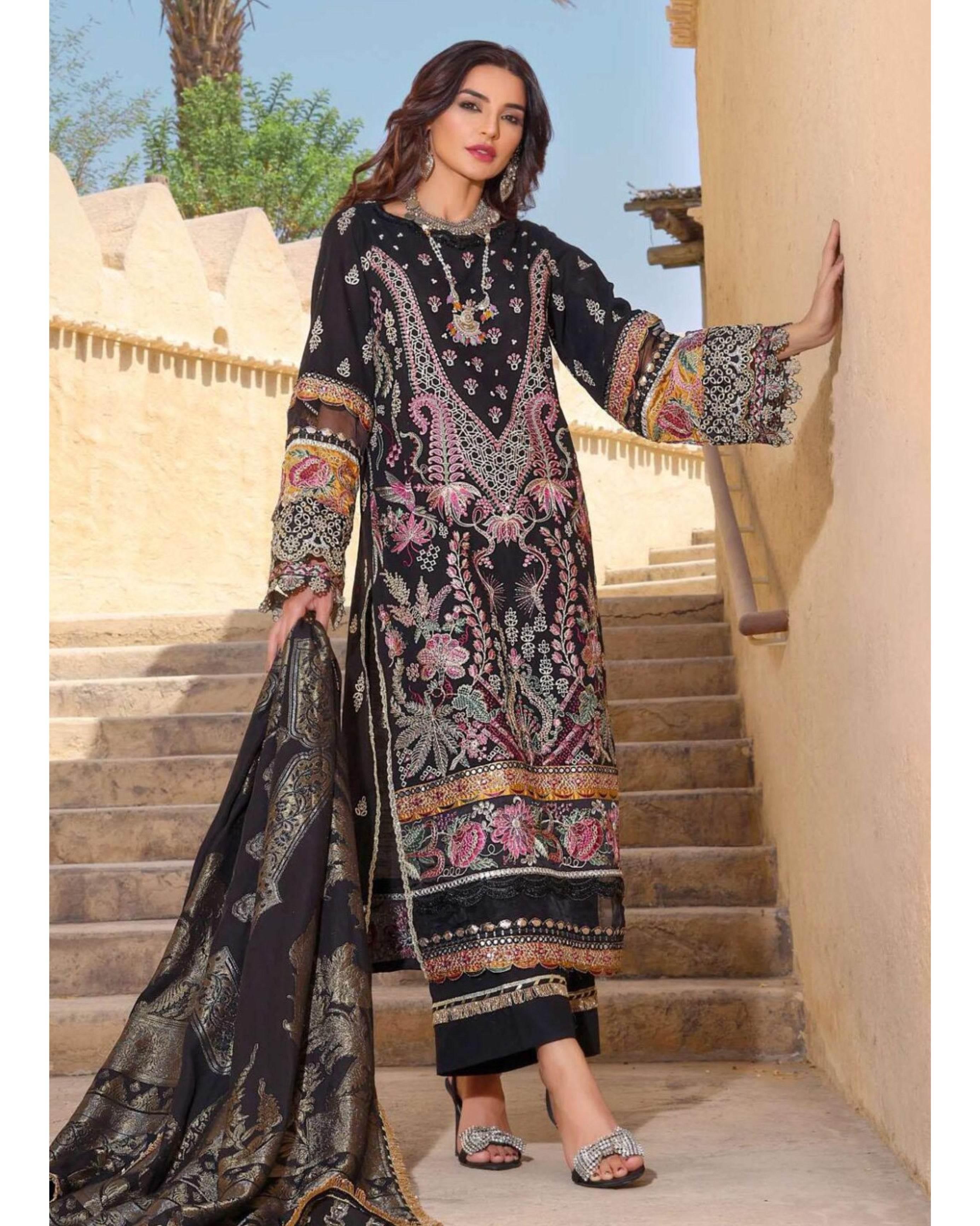 ELAF LAWN LUXURY UNSTICHED EMB 3PC - City Cloth House