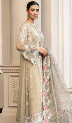 MARIA.B CHIFFON UNSTITCHED EMB SUIT - City Cloth House