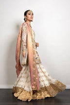 MINA HASAN NET UNSTITCHED EMB ALAIA SUIT - City Cloth House