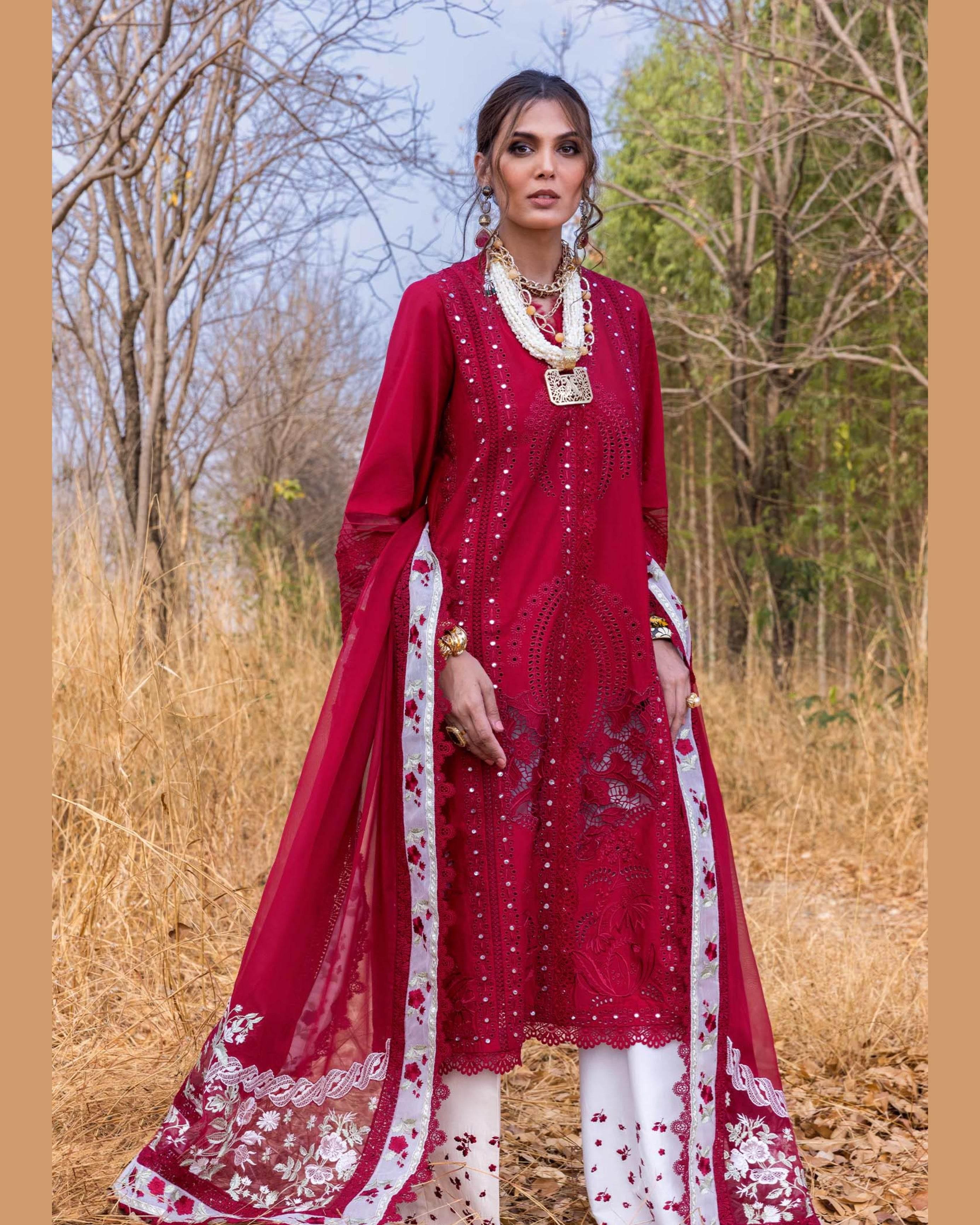 SAIRA*SHAKIRA LAWN UNSTITCHED EMB 3PC SHAMS-A - City Cloth House