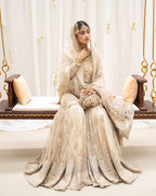FAIZA SAQLAIN NET UNSTITCHED EMB  SAFAK MAXI