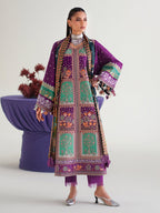 Elanora | Emb Unstitched Shamoz silk 3pc