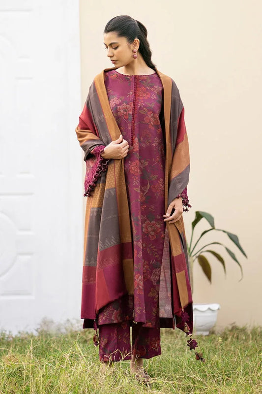 BAROQUE DHANAK PRINTED UNSTICHED 3PC