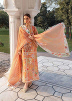 Coral | Emb Unstitched Lawn 3pc