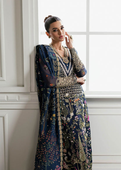 CRIMSON ORGANZA UNSTITCHED EMB SUIT - City Cloth House