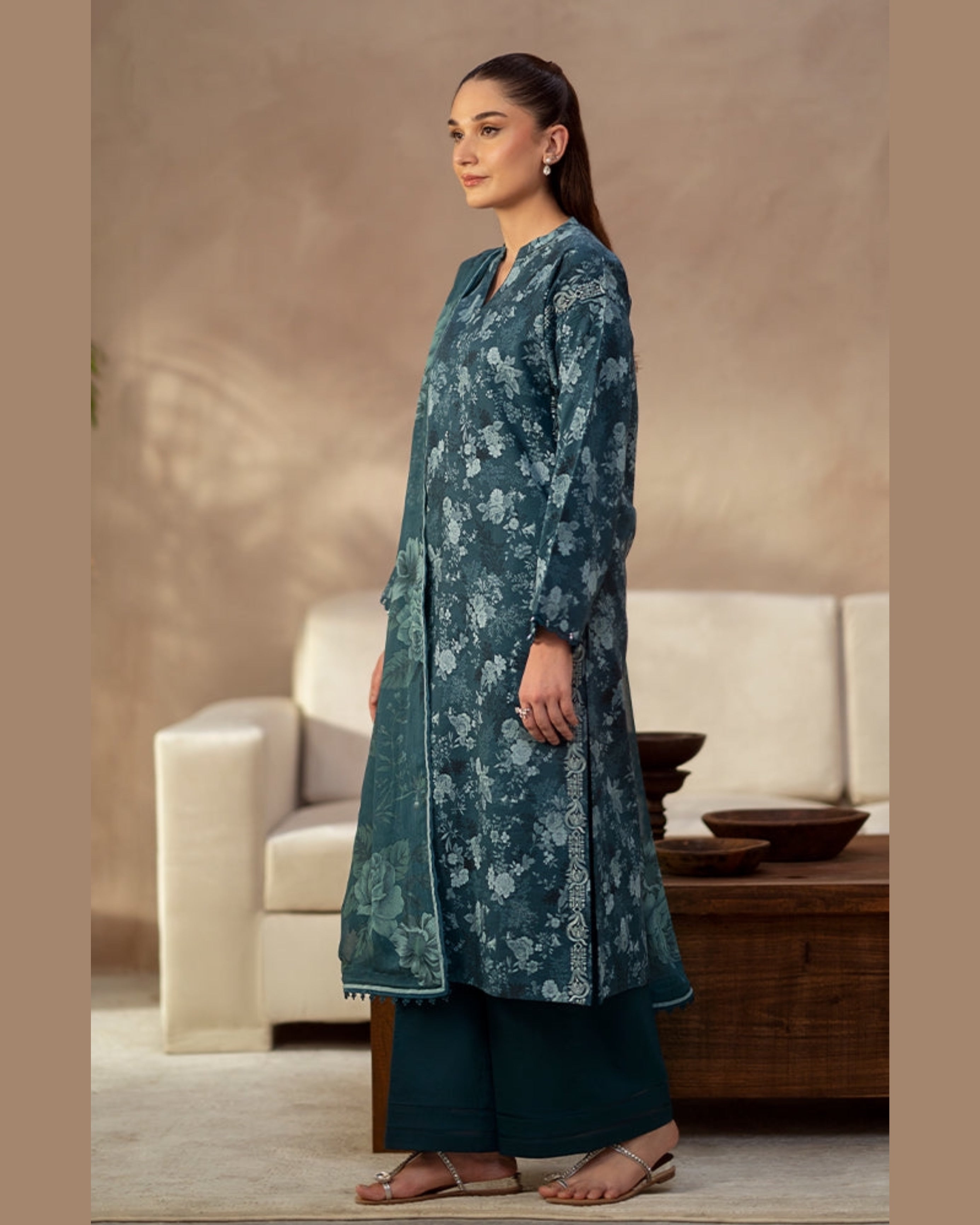 SAYA LAWN PRINTED UNSTICH 3PC