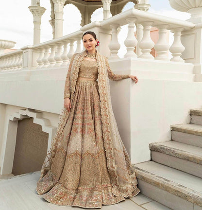 FAIZA SAQLAIN NET UNSTITCHED EMB MAXI - City Cloth House