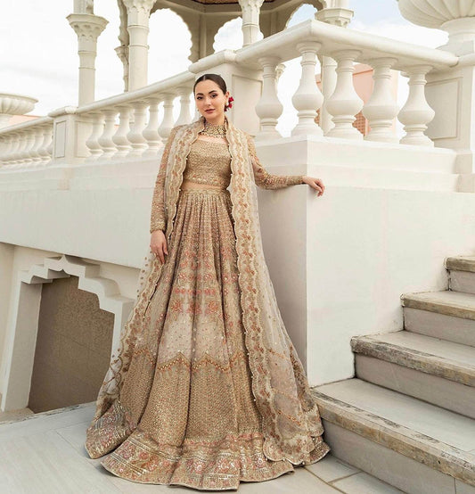 FAIZA SAQLAIN NET UNSTITCHED EMB MAXI - City Cloth House