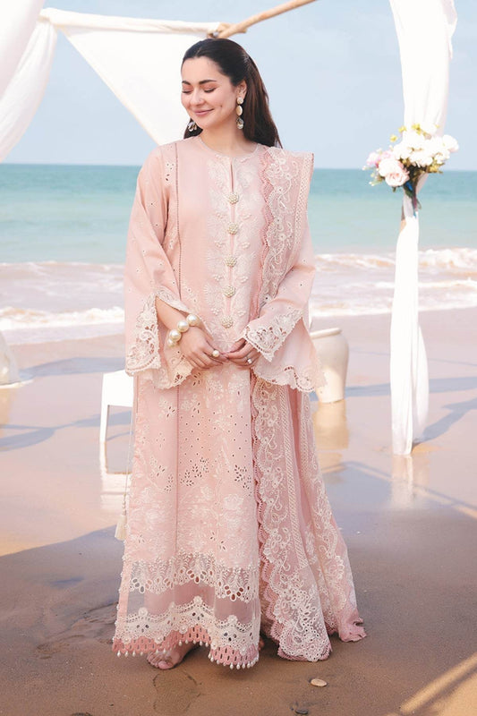 QALAMKAR LAWN PREMIUM UNSTITCHED EMB 3PC - City Cloth House