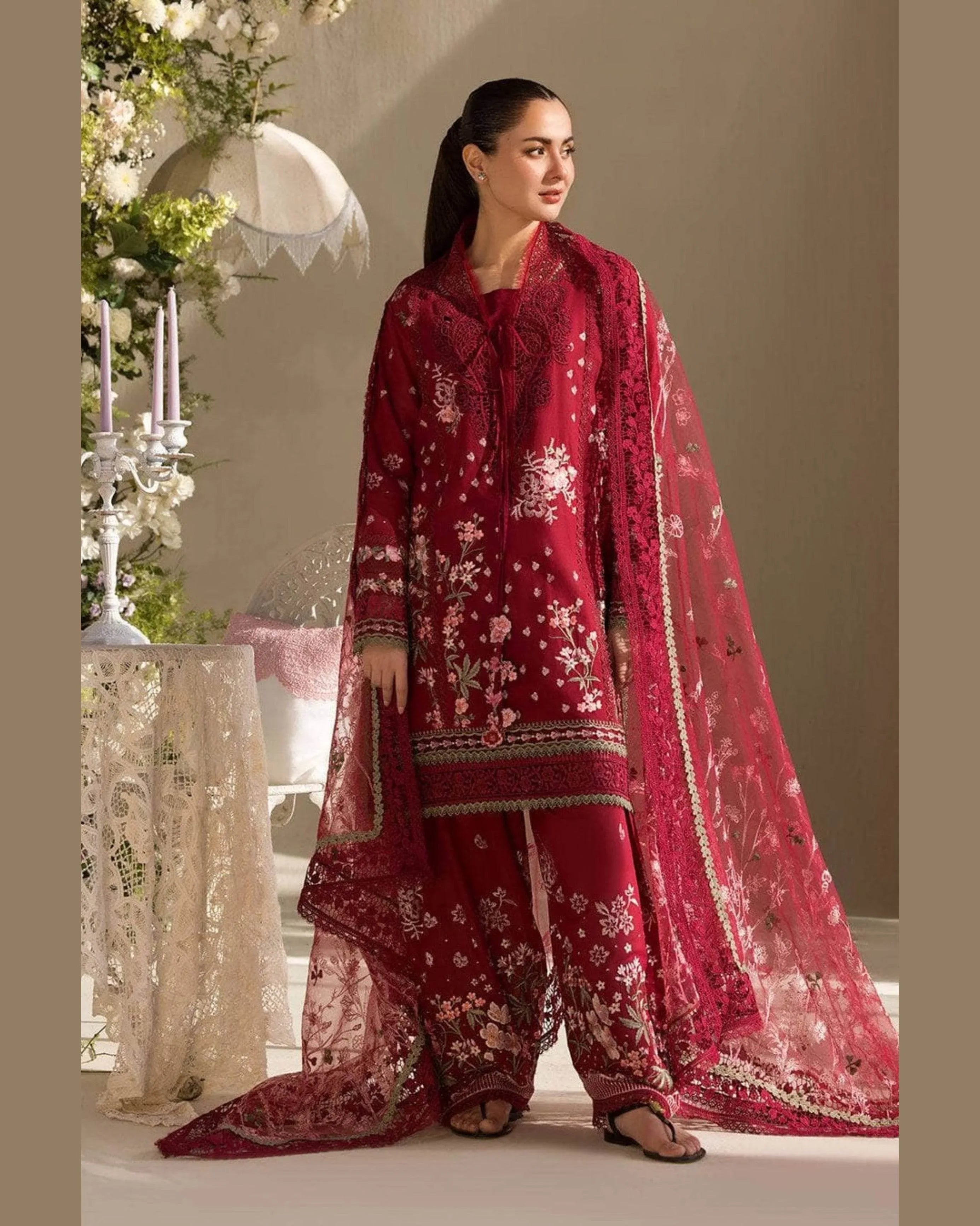 SOBIA NAZIR LAWN UNSTITCHED EMB 3PC - City Cloth House