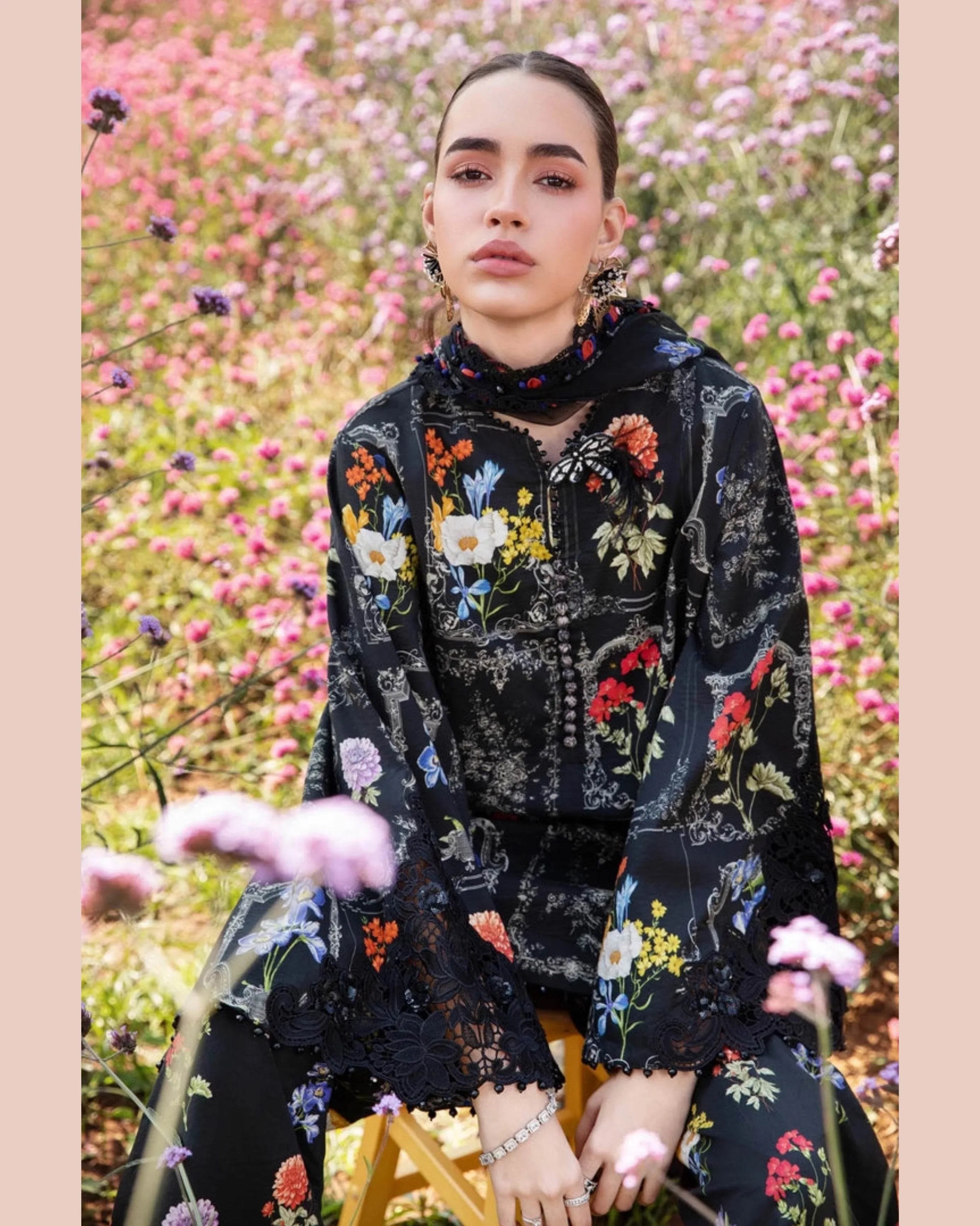 MARIA.B LAWN PREMIUM UNSTICH PRINTED 3PC - City Cloth House