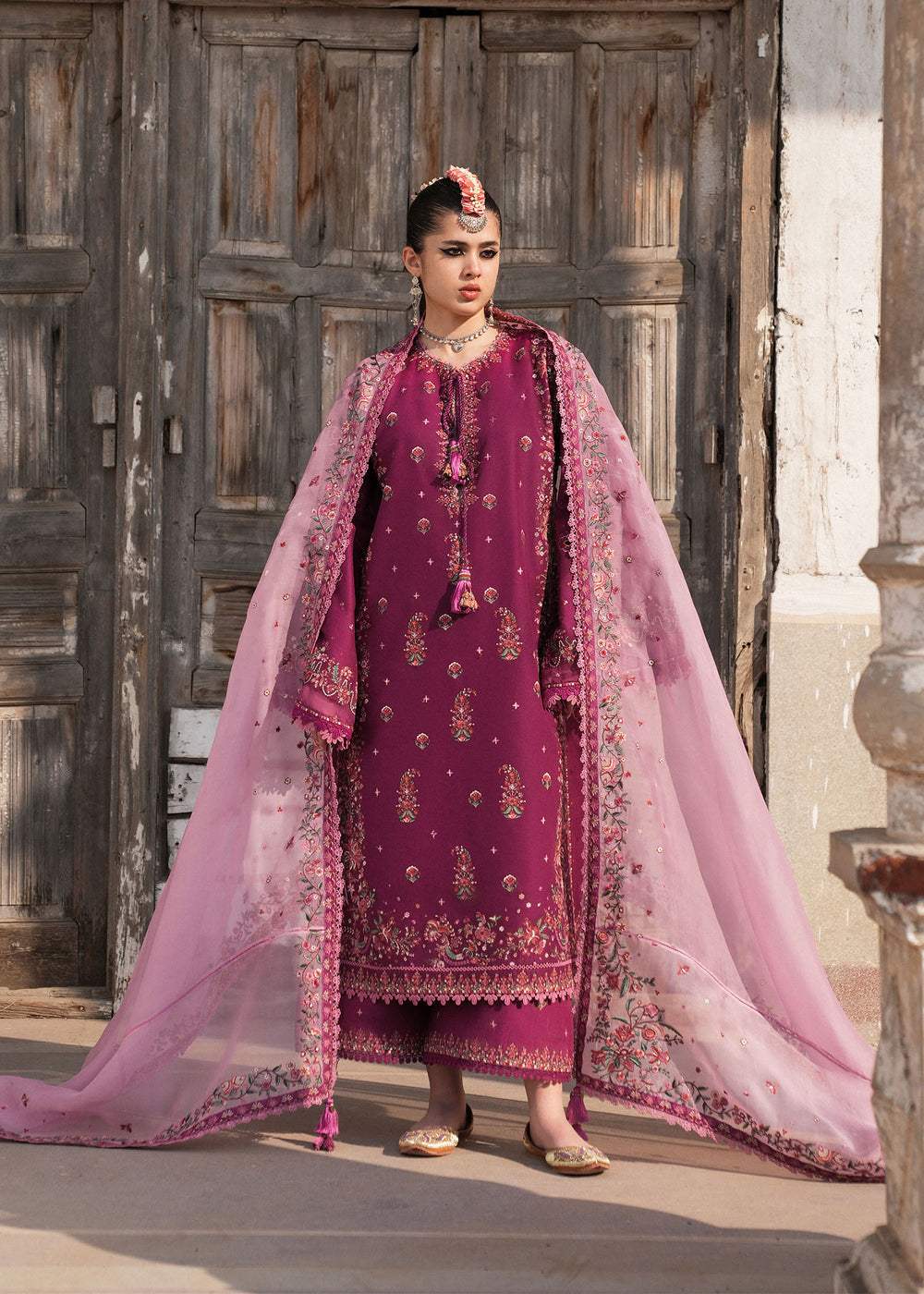 HUSSAIN REHAR LAWN LUXURY UNSTITCHED GULNOSH EMB 3PC