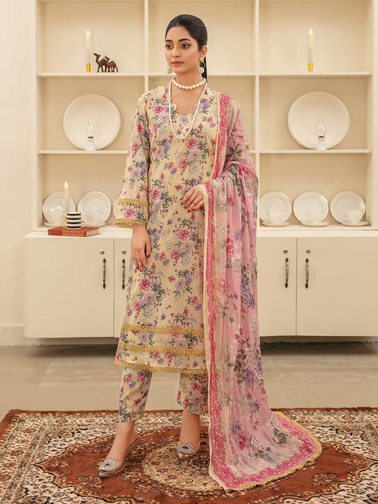 SAPPHIRE KHADDAR UNSTITCHED PRINTED 3PC