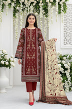 MIRAAL LAWN PRINTED UNSTICH VOL-2 3PC