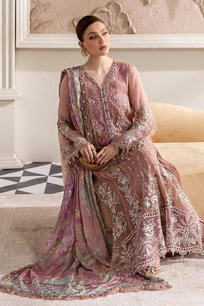 MARIA.B CHIFFON UNSTITCHED EMB D-5 SUIT