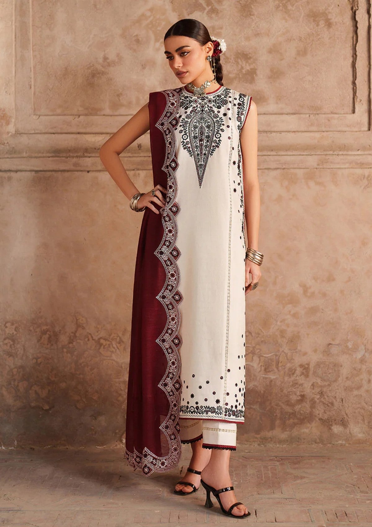 Mural | Emb Unstitched Lawn 3pc