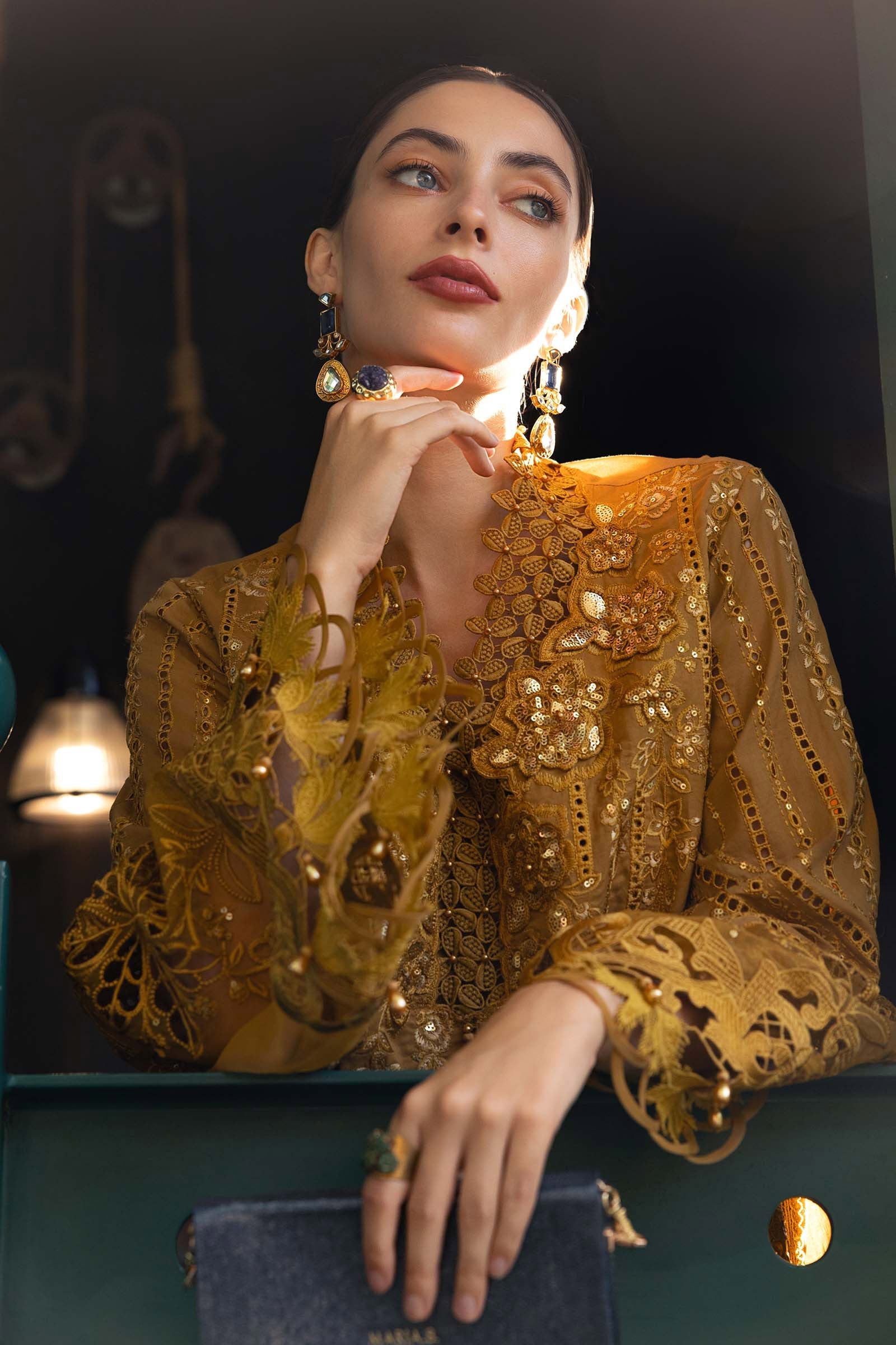 MARIA.B LAWN LUXURY UNSTITCHED EMB 3PC