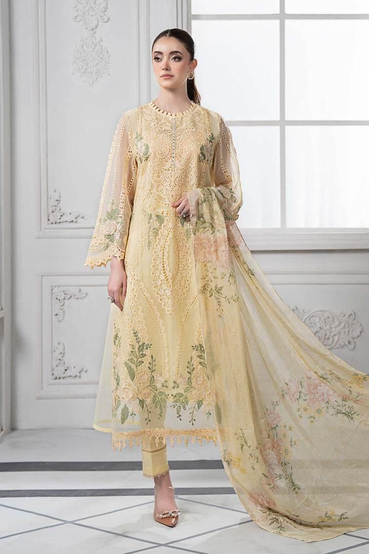 MARIA.B LAWN LUXURY UNSTITCH EMB 3PC 9-A - City Cloth House