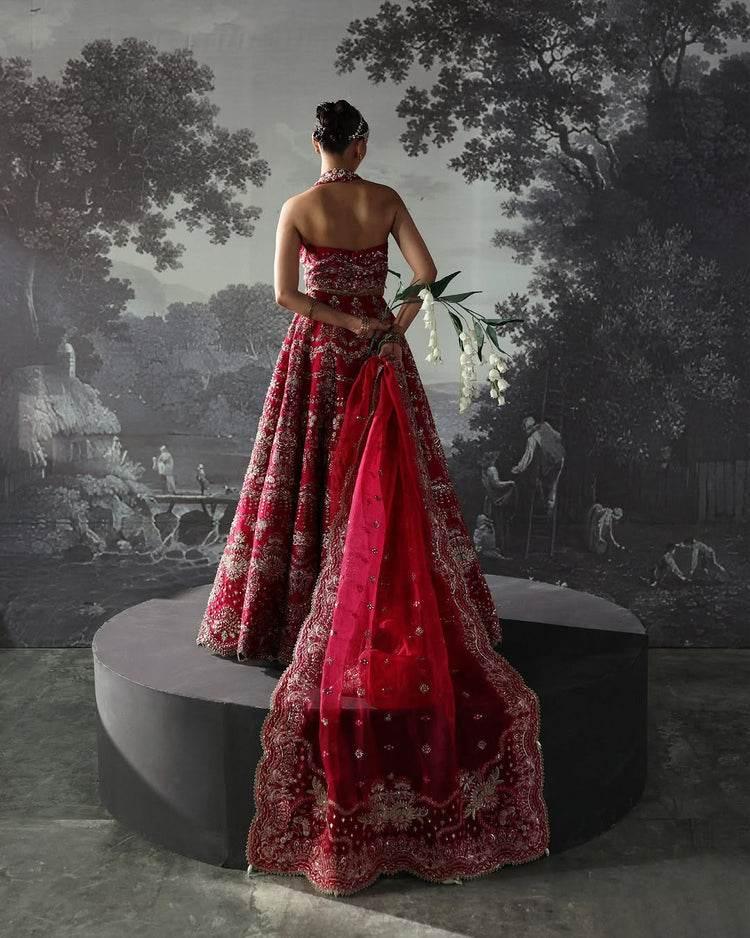 AFROZEH ORGANZA UNSTITCHED EMB MAXI - City Cloth House