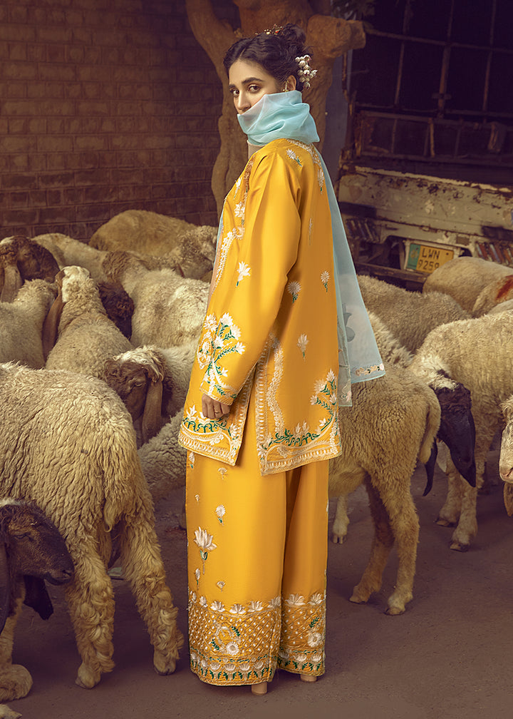 Rawaan | Emb Unstitched Raw silk 2pc