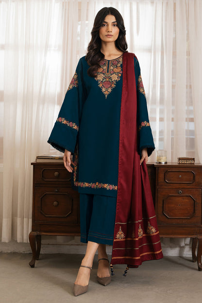 JAZMIN DHANAK PREMIUM UNSTITCHED EMB 3PC