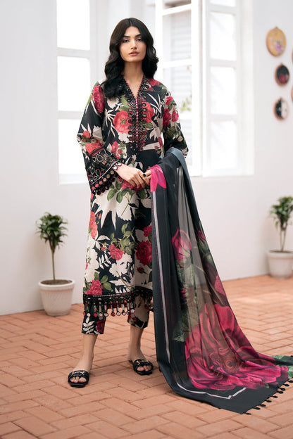 BAROQUE KARANDI PRINTED UNSTICHED 3PC