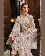 MARIA.B LAWN UNSTITCH EMB 3PC (14-B) - City Cloth House