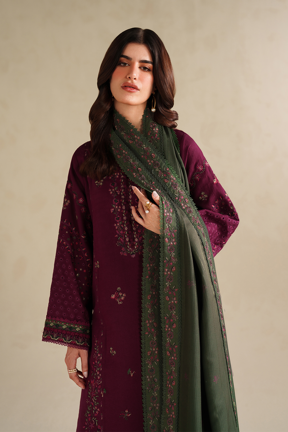 Zariya | Emb Unstitched Dhanak 3pc