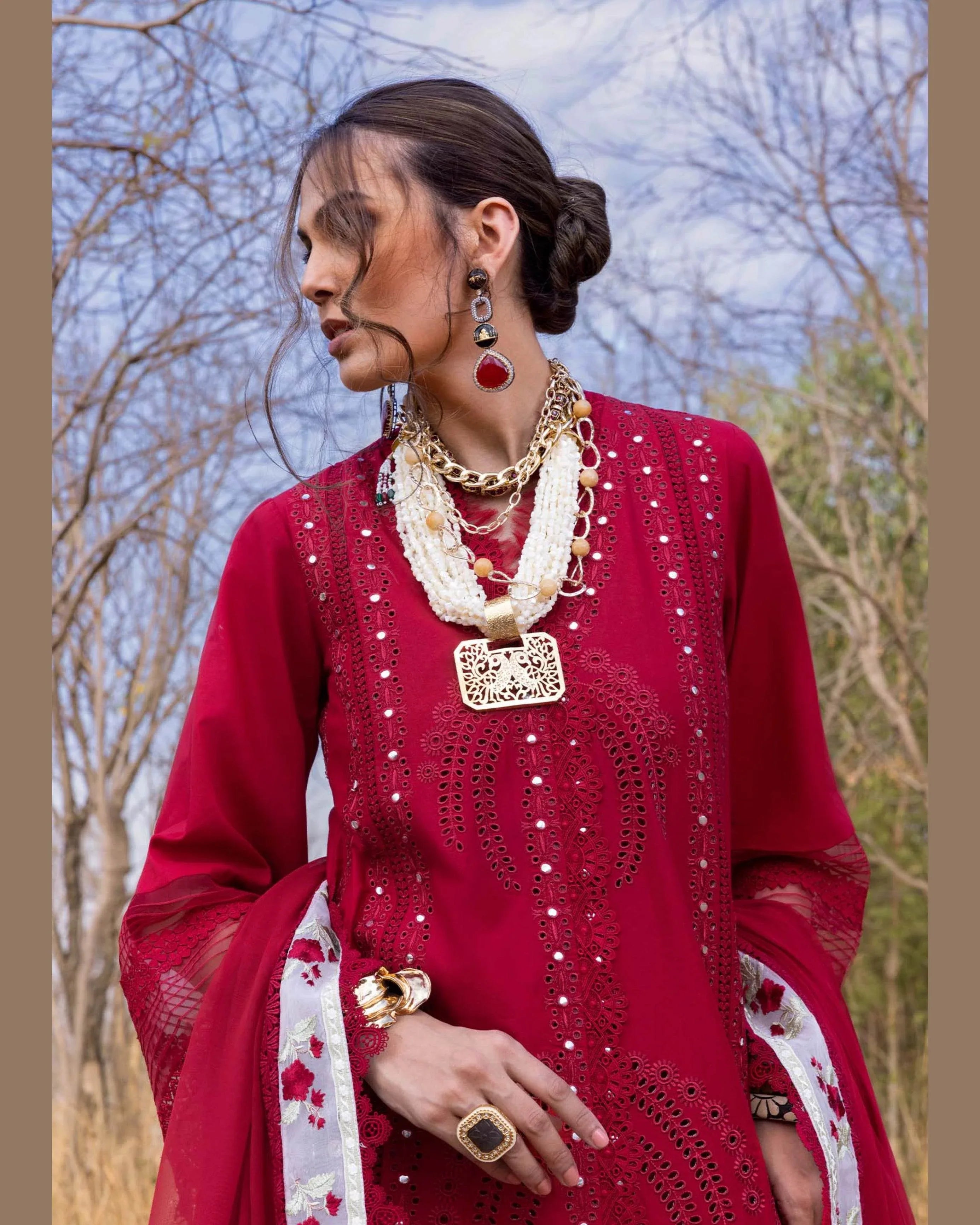 SAIRA*SHAKIRA LAWN UNSTITCHED EMB 3PC SHAMS-A - City Cloth House