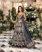 MARIA.B ORGANZA UNSTITCHED EMB MAXI - City Cloth House