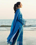 QALAMKAR LAWN UNSTITCHED EMB 3PC - City Cloth House