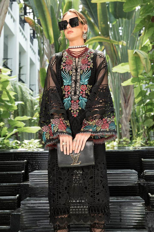 MARIA.B LAWN UNSTITCH EMB 3PC (EL-23-04) - City Cloth House