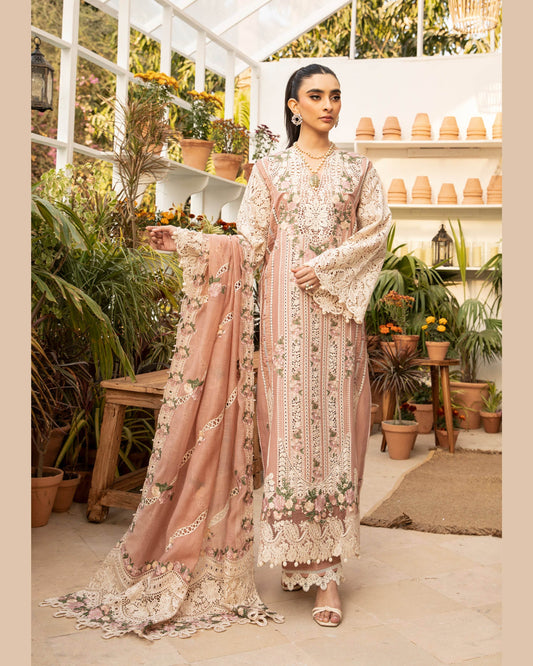ELAF LAWN UNSTITCHED EMB 3PC SHAHANA (ELM-12) - City Cloth House