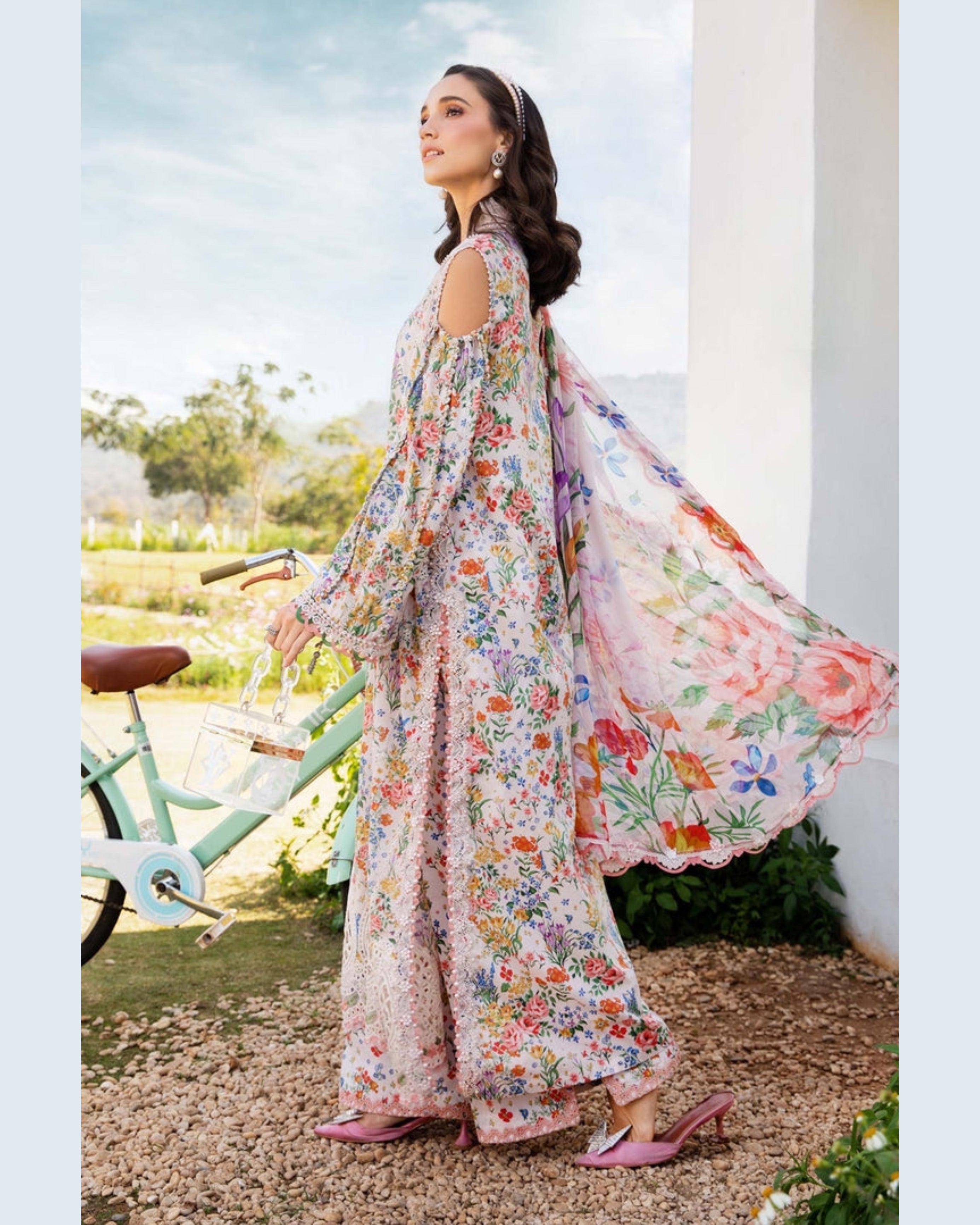 MARIA.B LAWN UNSTICH PRINTED 3PC