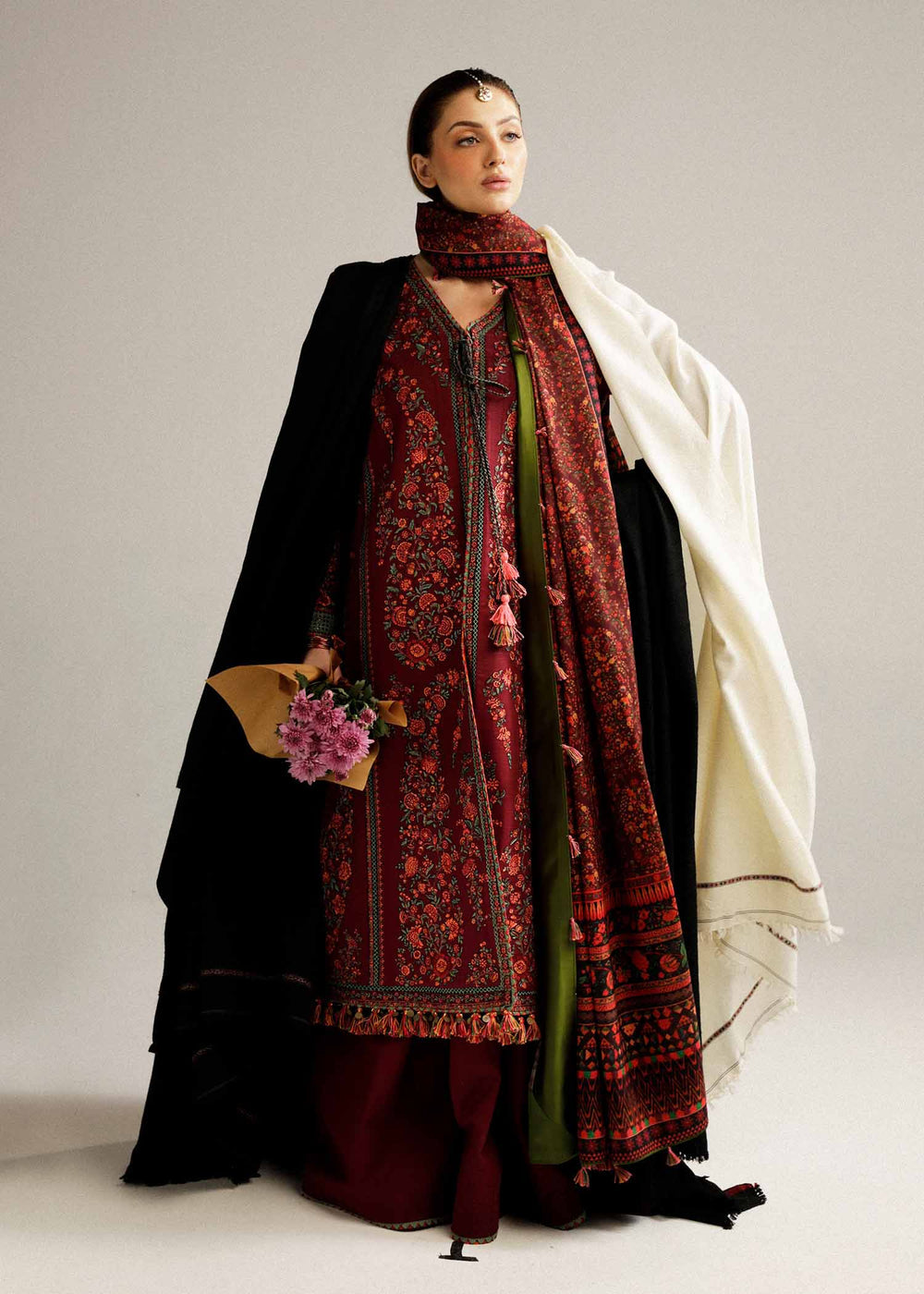 Ziana | Emb Unstitched Dhanak 3pc