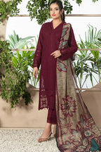 ITTEHAD LAWN PREMIUM UNSTITCHED EMB 3PC - City Cloth House