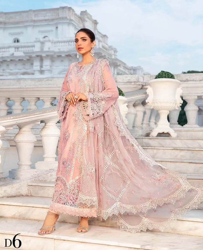 MARIA.B CHIFFON UNSTITCHED EMB SUIT MPC-24-06 - City Cloth House