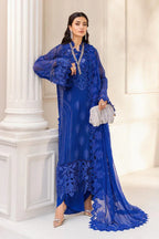 MARIA.B CHIFFON UNSTITCHED EMB D-3 SUIT - City Cloth House