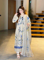 Silayi | Emb Unstitched Dhanak 3pc
