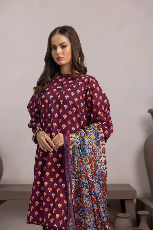 NISHAT KHADDAR UNSTITCHED PRINTED 3PC