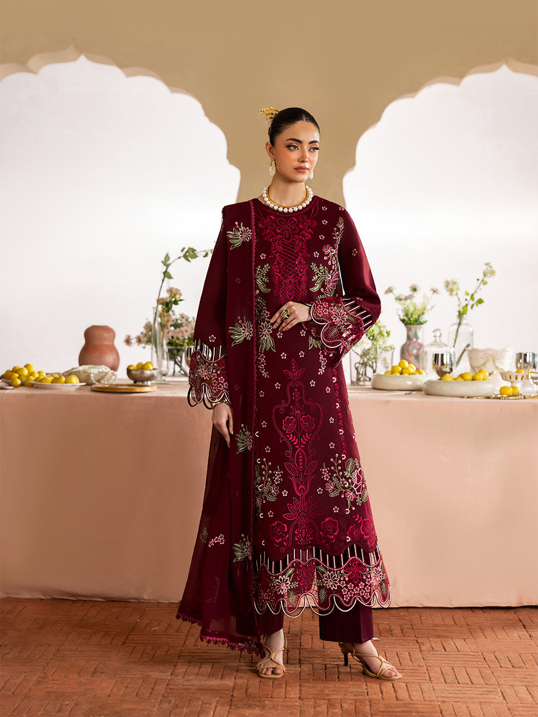 Laila | Emb Unstitched Dhanak 3pc