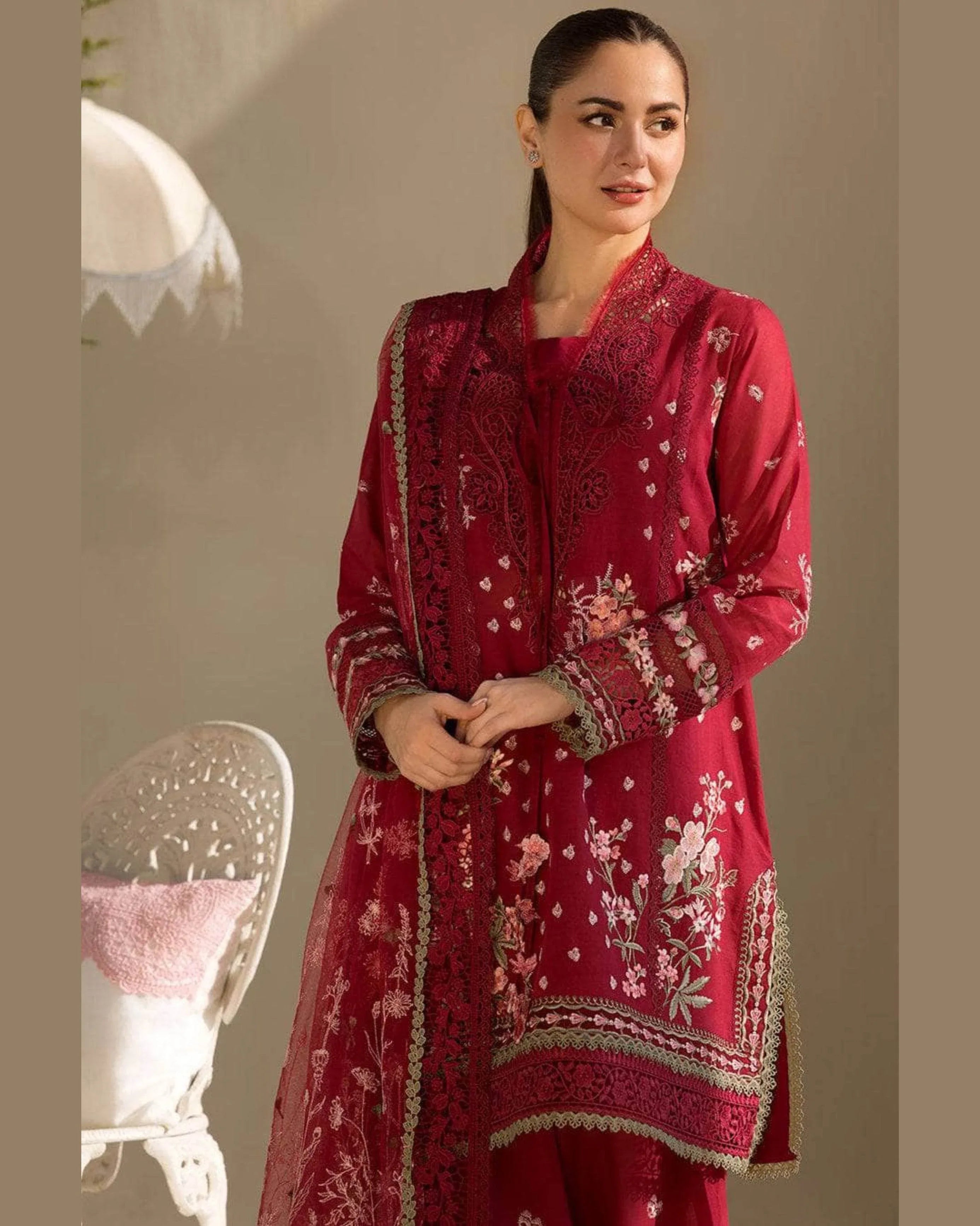 SOBIA NAZIR LAWN UNSTITCHED EMB 3PC - City Cloth House