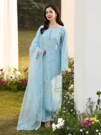 ALLYS LAWN LUXURY UNSTITCHED EMB 3PC