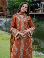 Amber | Emb Unstitched Dhanak 3pc