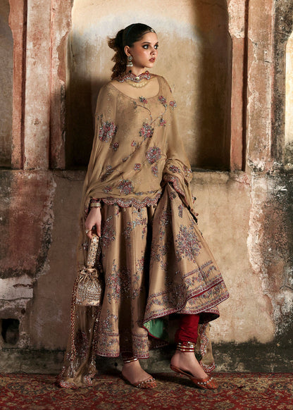 HUSSAIN REHAR ORGANZA UNSTITCHED EMB MAHVASH MAXI