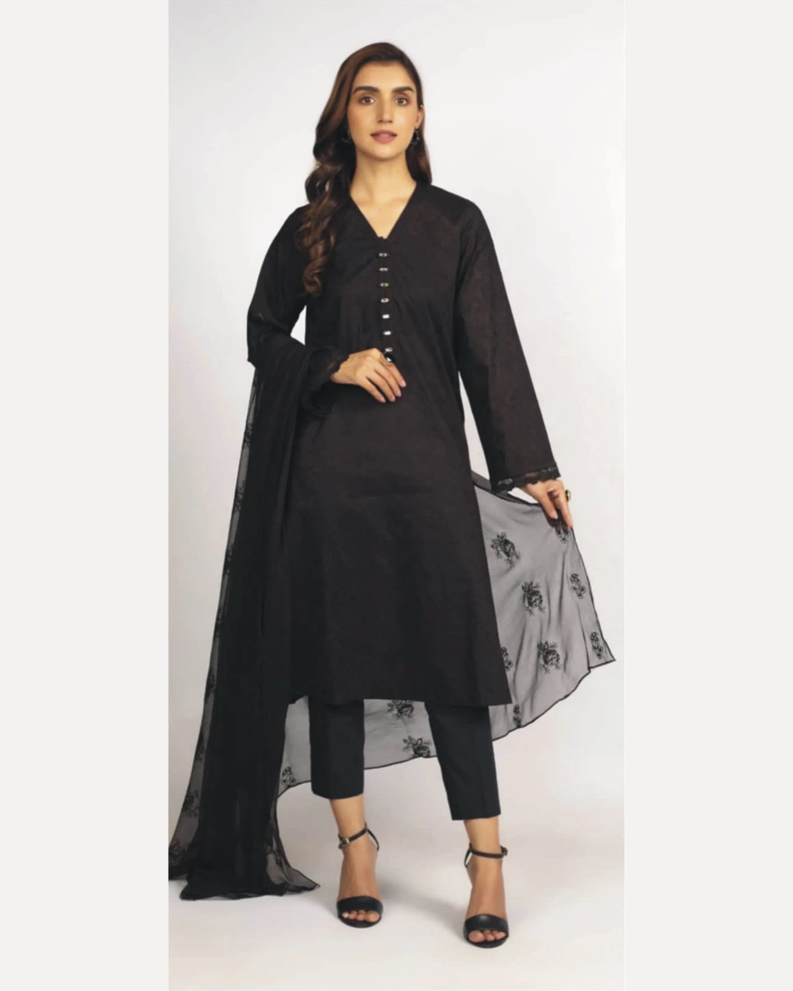 BREEZA LAWN PREMIUM UNSTITCHED EMB 3PC - City Cloth House